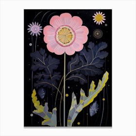 Scabiosa 3 Hilma Af Klint Inspired Flower Illustration Canvas Print