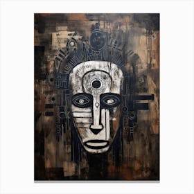 Journey into Africa: Masked Tribe Chronicles Canvas Print