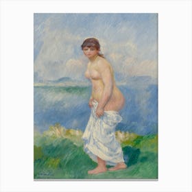 Standing Bather (c. 1885), Pierre Auguste Renoir Canvas Print
