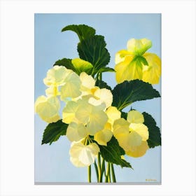 Angel Wing Begonia Bold Graphic Plant Canvas Print