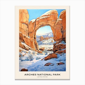 Arches National Park United States Of America 2 Poster Canvas Print