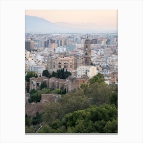 Malaga from the above, Spain Canvas Print