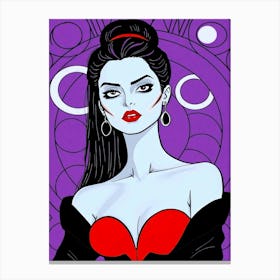 Evil Queen Illustration Canvas Print