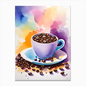 Coffee Cup Painting Canvas Print