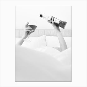 Drinks in Bed B&W_2662373 Canvas Print