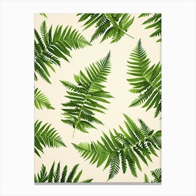 Pattern Poster Asparagus Fern 3 Canvas Print