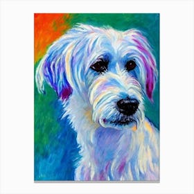 Chinese Crested Fauvist Style dog Canvas Print