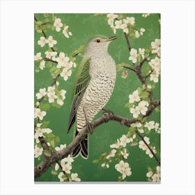 Ohara Koson Inspired Bird Painting Cuckoo 4 Canvas Print