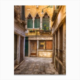 A Quite Corner Of Venice Canvas Print