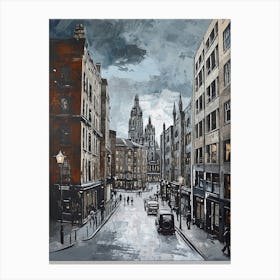 Manchester Kitsch Illustration 4 Canvas Print