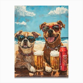 Whimsical Dogs 82 1 Canvas Print