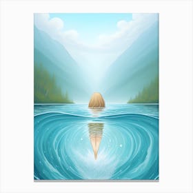 Into The Water Art Canvas Print