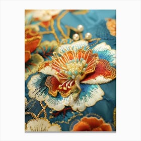 Embroidered Kimono Canvas Print