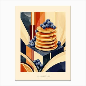 Breakfast Time Art Deco Poster 22 Canvas Print