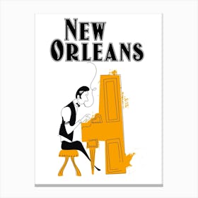 New Orleans Travel poster Canvas Print