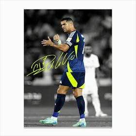 Cristiano Ronaldo Of Al Nassr Canvas Print