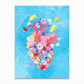 Blooming Heart Canvas Print