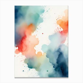 Watercolor Splatters 2 Canvas Print