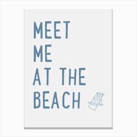 Meet Me At The Beach Canvas Print