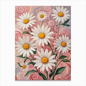 Daisy Swirls no2 Canvas Print