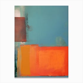 Red And Blue Abstract Painting 2 Canvas Print