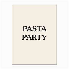 Pasta Party Canvas Print