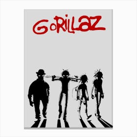Gorillaz band music 4 Canvas Print