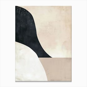 Strokes Of Serenity Minimalist Style Canvas Print