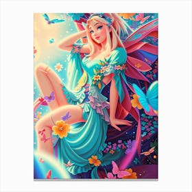 Fairy Wallpaper Canvas Print