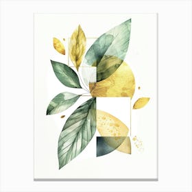 Abstract Leaves Canvas Print 2 Canvas Print