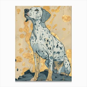 Dalmatian Precisionist Illustration 3 Canvas Print