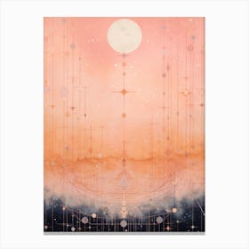 Celestial Geometric Illustration 5 Canvas Print