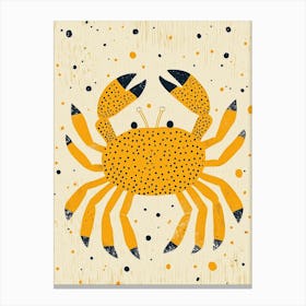Yellow Crab 2 Canvas Print