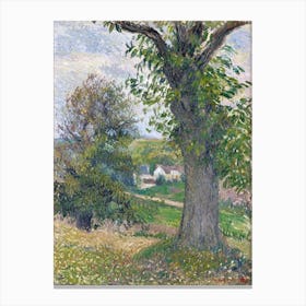 Chestnut Trees In Osny (1883), Camille Pissarro Canvas Print