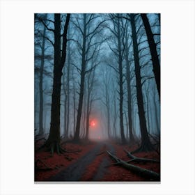 Hunger in the Dark: Creature of the Forest Canvas Print