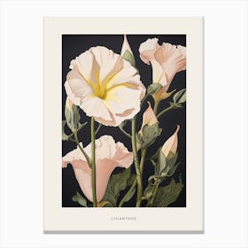 Flower Illustration Lisianthus 1 Poster Canvas Print