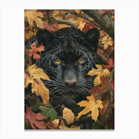 Black Jaguar 2 Canvas Print