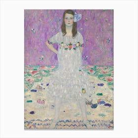 Girl In A White Dress Canvas Print