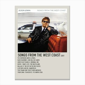 Songs From The West Coast 2001 Poster 1 Canvas Print