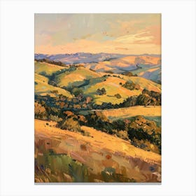 Sunset In The Hills Canvas Print