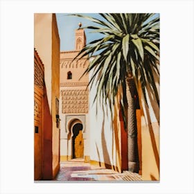 Palm Tree In Morocco Canvas Print