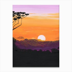 Thai sunset Canvas Print