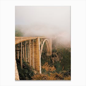 Foggy Bridge Canvas Print