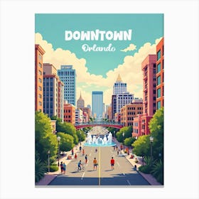 Downtown Orlando Canvas Print