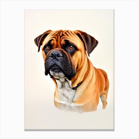 Bullmastiff Illustration dog Canvas Print