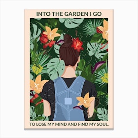 Into The Garden Canvas Print