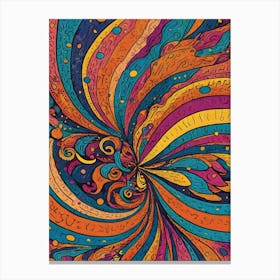 Psychedelic Swirls 5 Canvas Print