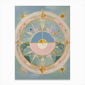 Abstract Pastel Compass no1 Lienzo