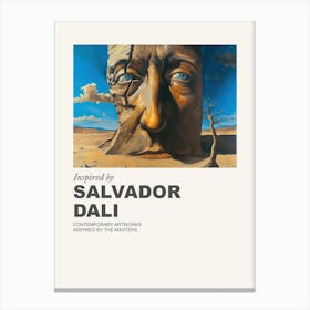 Museum Poster Inspired By Salvador Dali 3 Canvas Print