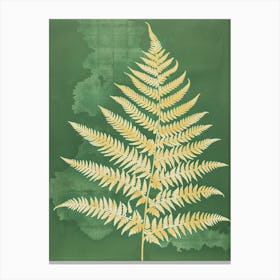 Japanese Tassel Fern Painting 2 Canvas Print